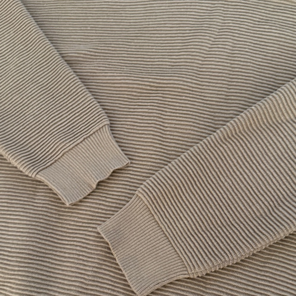 Eileen Fisher Ribbed Tunic Large Tan Sweater - Picture 3 of 5